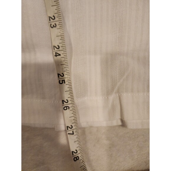 Kenneth Cole New York White Textured Button Up Short Sleeve Shirt Mens Size M - Picture 9 of 9